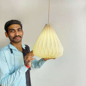 Kamalkali White lampshade with cord set (Copy)